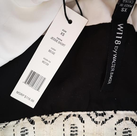 W118 By Walter Baker Shorts Hi-Waist Jessie New Xs - Picture 6 of 6